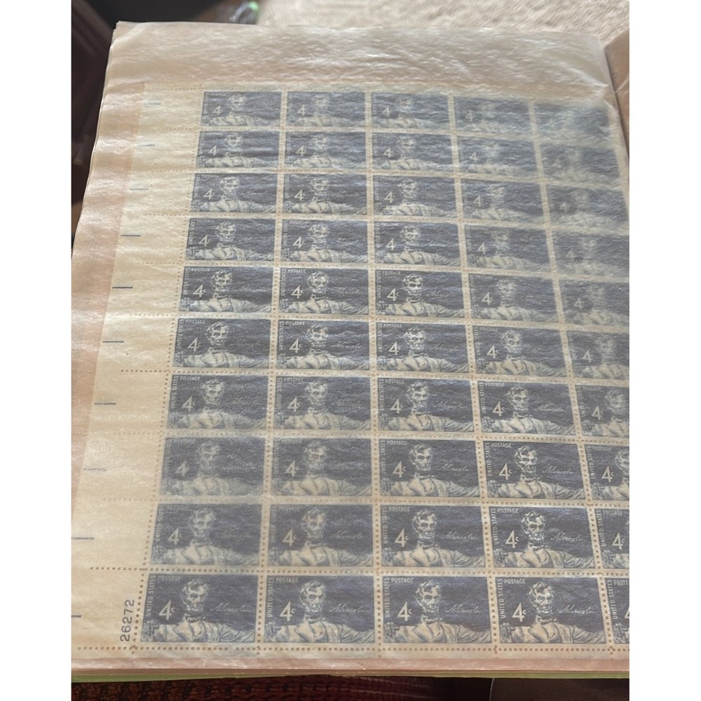 Abraham Lincoln four cent stamps